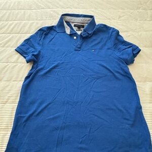 Tommy Hilfiger blue cotton polo shirt